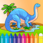 Dinosaur Coloring Book HD - Paint Colorful Dinos for Kids icon