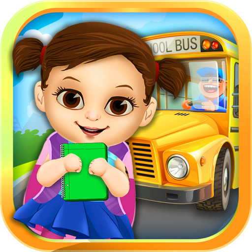 First Day of School - Baby Salon Make Up Story & Makeover Spa Kids Games! app icon