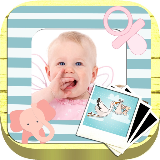 Photo frames for babies and kids for your album app icon