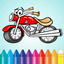 Vehicles & Car Coloring Book - Drawing for kids free games icon