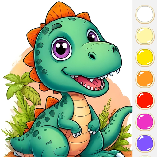 Dinosaurs Coloring Pages Game app icon