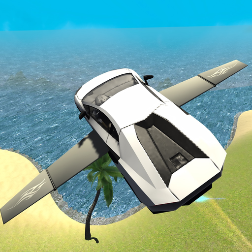 Flying Car Driving Simulator Free: Extreme Muscle Car - Airplane Flight Pilot app icon