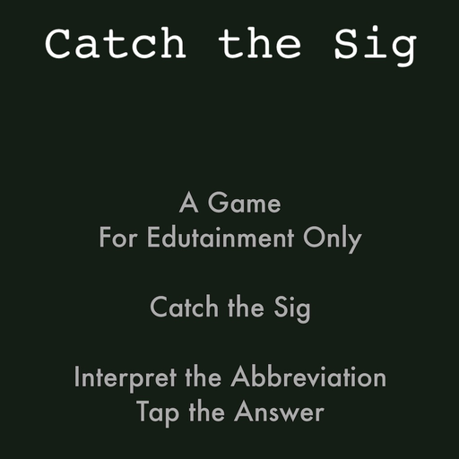 Catch the Sig app icon