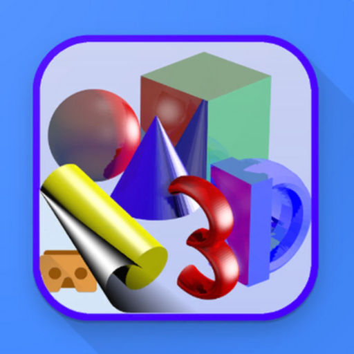 Simple 3D Shapes Objects Games app icon