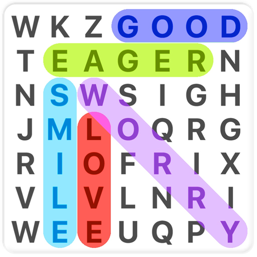 Word Search in english - Find letters and create words with this fun puzzle game app icon