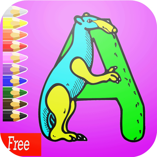 ABC Draw Pad : Learn to painting and drawing coloring pages printable for kids free app icon