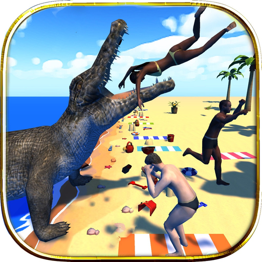 Crocodile Sim Beach Hunt app icon