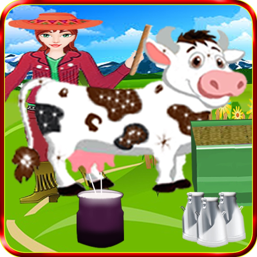 Cow Milk Farm Supermarket Girl Camel Goat Factory app icon
