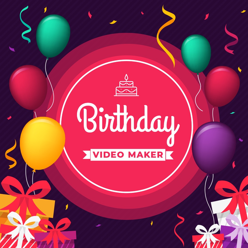 Happy Birthday Video Maker app icon