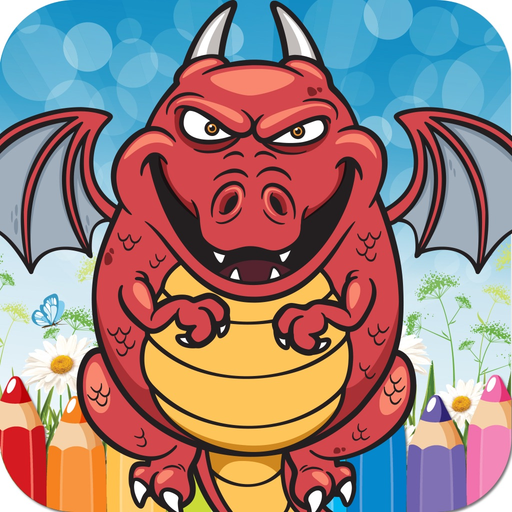 Color Book Dinosaur Coloring Pages Paint Free & Fun - preschool educational learning games for kids and toddler app icon