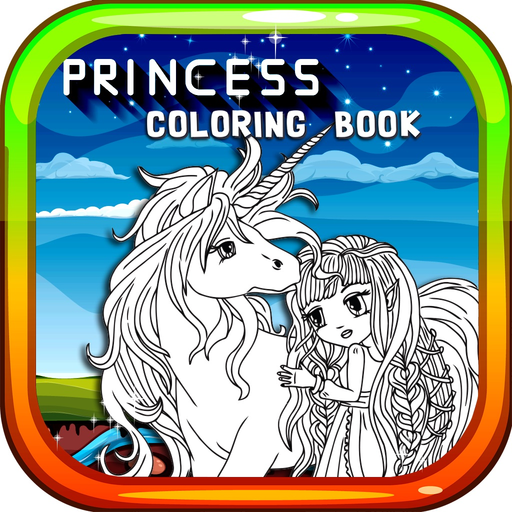 Princess Coloring Book Free For Toddler And Kids! app icon