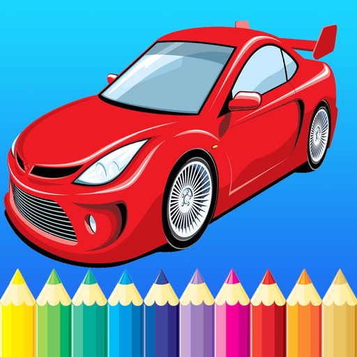 Sport Car Coloring Book Drawing Vehicles for Preschool Boys app icon