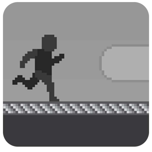 Pixel Alien Escape Shadow Runner:Black nd White app icon