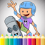 Sport Cartoon Coloring Book - Drawing for kids free games icon