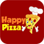 Happy pizza icon