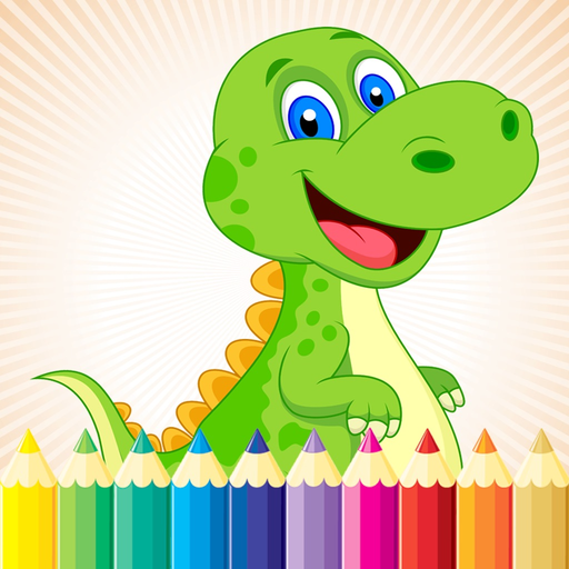 Dinosaur Dragon Coloring Book - Dino Drawing for Kids Free app icon