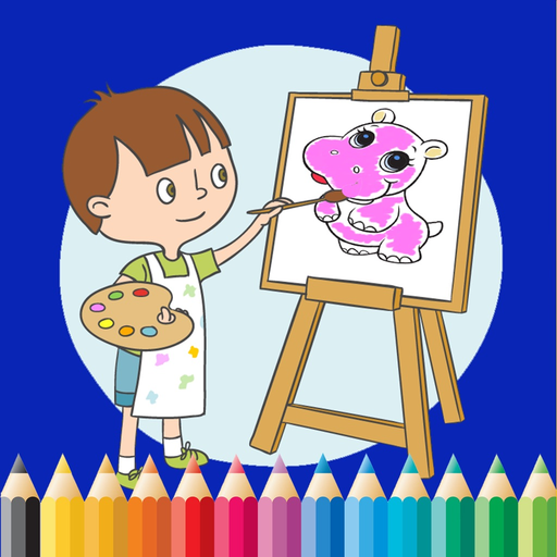 Baby Animal Cute Paint and Coloring Book - Free Games For Kids app icon