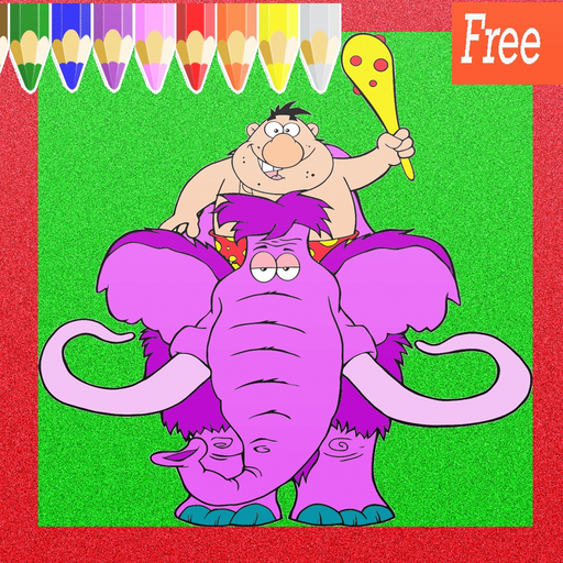 Extinct  Animals Cute  Art Pad : Learn to painting and drawing coloring pages printable for kids free app icon