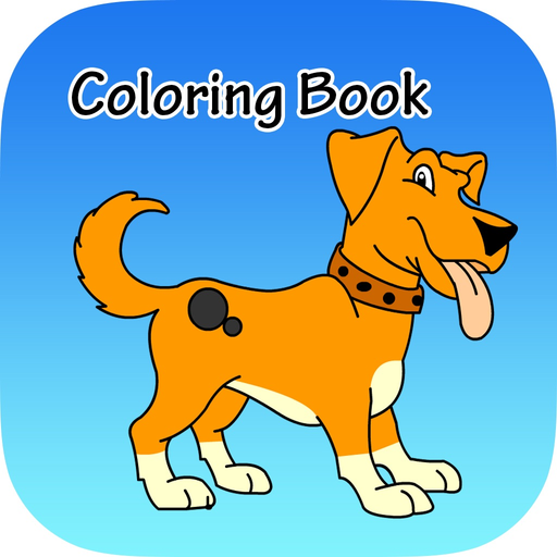 Coloring Book The Dog For kids of all ages app icon