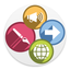Flat Icons - Collection for Document, Presentation, Website and User Interface icon