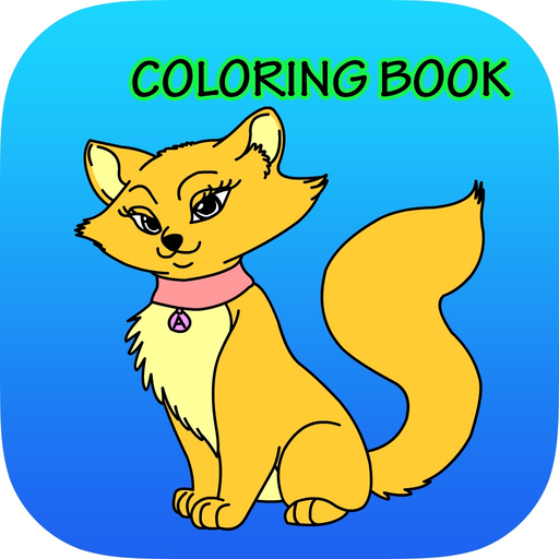 Coloring Book The Cat For kids of all ages app icon