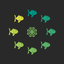Color Fishing, find and catch the same color fish! icon