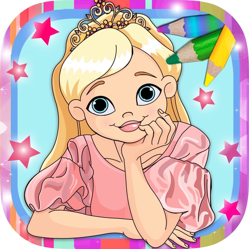Magic Princess - Coloring Book app icon