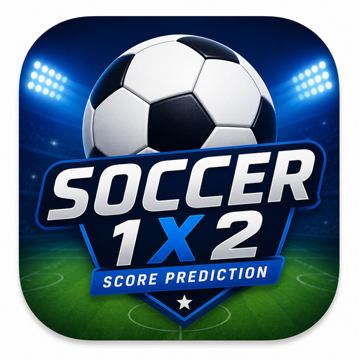 Soccer 1 X 2 score prediction app icon