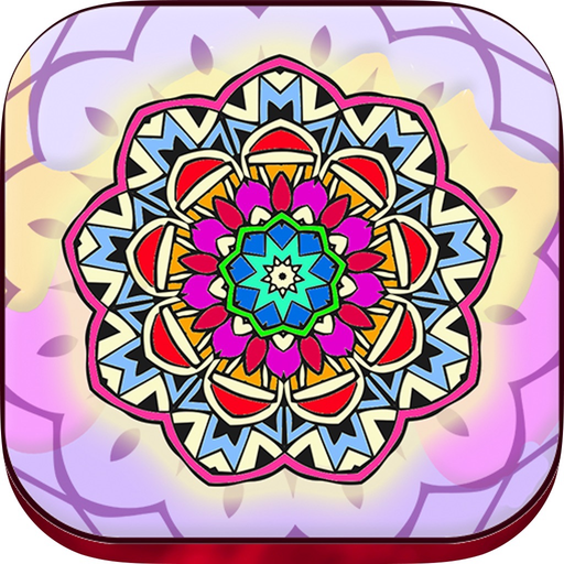 Mandalas coloring pages – Secret Garden colorfy game for adults app icon