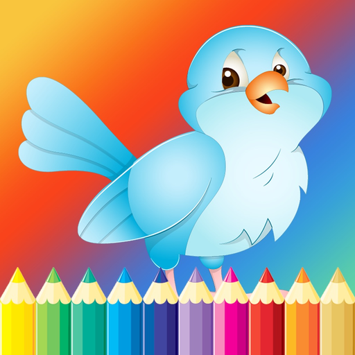 Bird Coloring Book for Kids - Children Drawing free games app icon