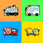Swipe Working Car icon