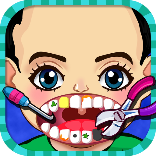 Celebrity Crazy Dentist Teeth Doctor Little Office & Shave Beard Hair Salon Free Kids Games app icon