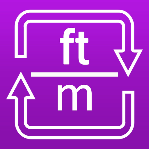 Feet to Meters and Meters to Feet length converter app icon