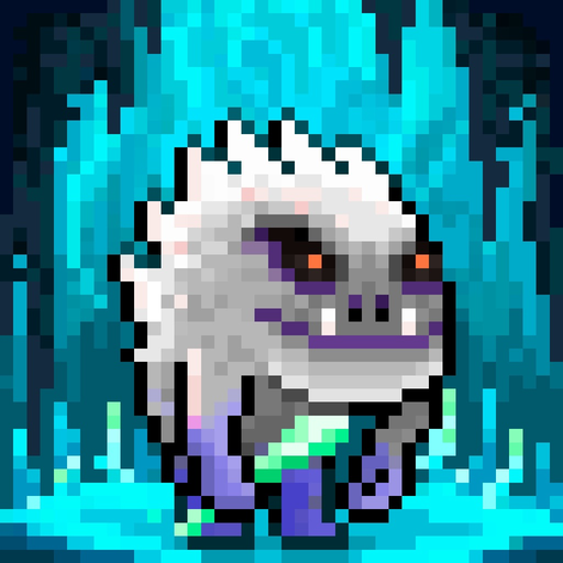Monster Run. Free pixel-art platformer app icon