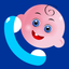 Fun phone toy for kids,  Play phone for toddlers with musical baby games icon