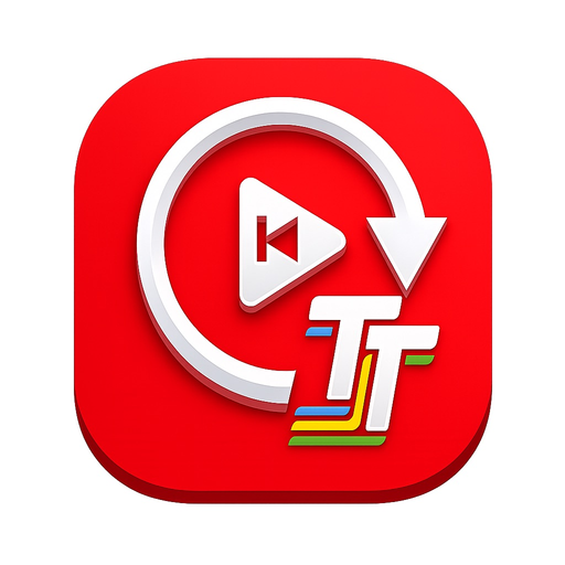 Reverse video - Add caption app icon