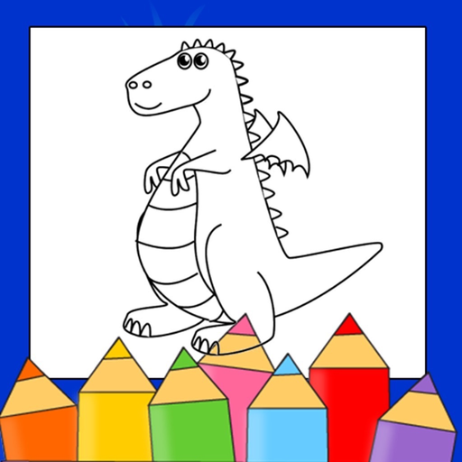 Dragon Coloring Drawing Book app icon