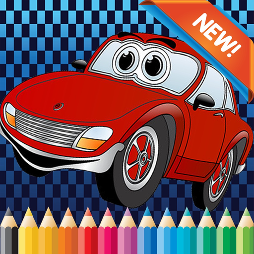 Cars Cartoon Coloring Book - Free Games For Kids app icon