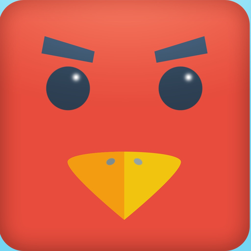 Color Red Geometry Bird Square Blok Jump Dash Spikes app icon