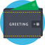 Greeting card for Word icon