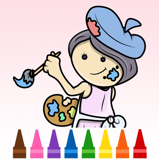 My Little Girl Coloring Pages Free Printable For All Children app icon