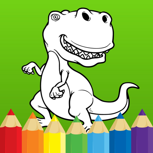 Best coloring book : Dinosaurs app icon
