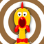 Screaming chicken weird sound icon