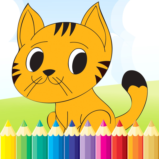 Cat Coloring Book - All In 1 Animal Drawing app icon