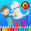 Cute Pet Paint and Coloring Book Learning Skill - Fun Games Free For Kids icon