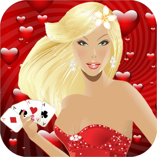 Ace Queen Of Hearts Black Jack app icon