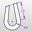 Updraw - create 2D CAD drawings with dimensions icon