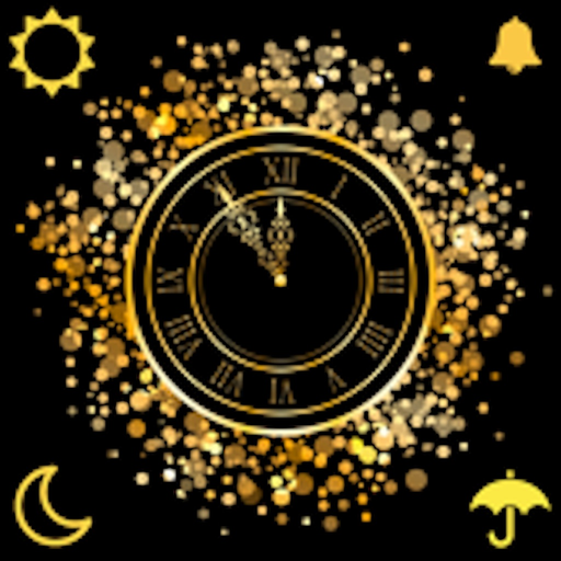 Digital Clock-Local Weather app icon