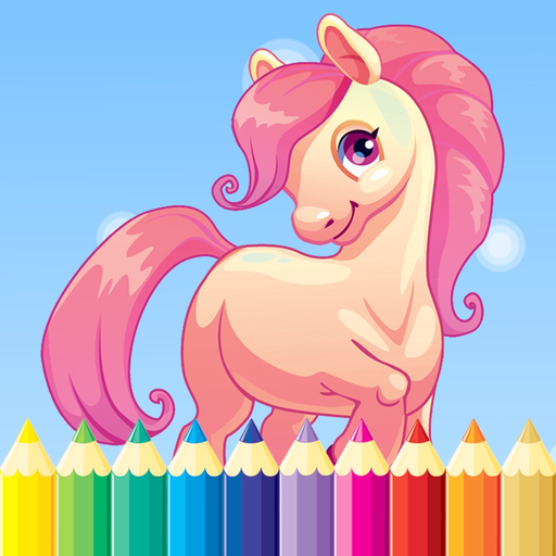 Coloring Book For Little Pony - Horse drawing for kid game app icon