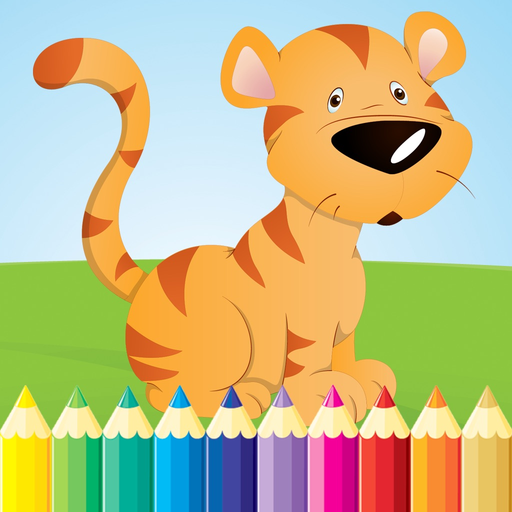 Animal Coloring Book - Drawing for kid free game, Paint and color games HD for good kid app icon